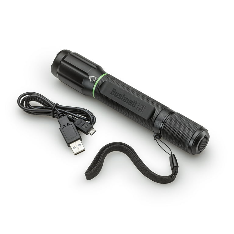 Fryse efterklang udbrud Bushnell 1000 Lumen Rechargeable Focusing LED Flashlight - Green & Black -  Walmart.com