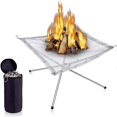 thumbnail image 5 of Portable Outdoor Fire Pit Upgraded Camping Fire Pit Foldable Mesh Fire Pits for Camping, Campfire w, 5 of 5