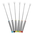 thumbnail image 3 of FAGINEY 6pcs/Set Stainless Steel Chocolate Cheese Dessert Fondue Pot Forks Kitchen Tool Tableware, Stainless Steel Forks Lot, Stainless Steel Forks, 3 of 5