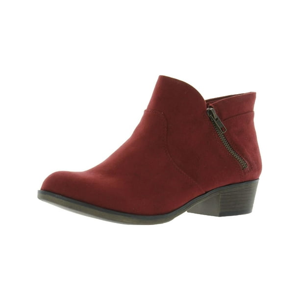Sun + Stone Womens Abby Faux Leather Ankle Ankle Boots - Walmart.com