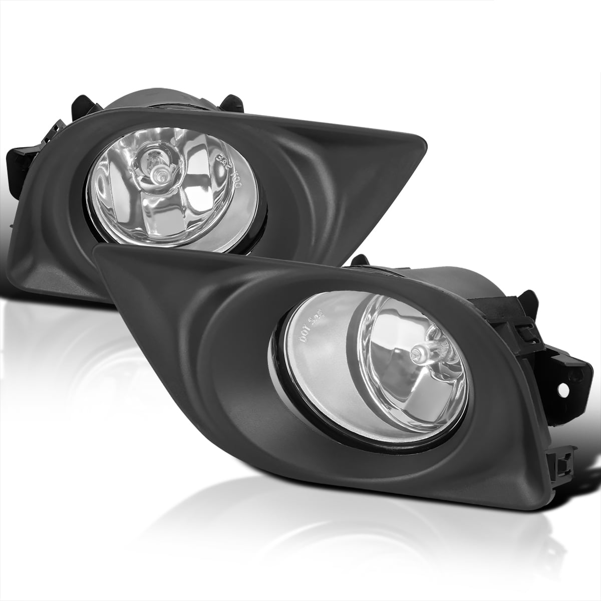 Winjet Fog Lights Compatible With 2013-2015 Mazda CX-5 2014 Clear ABS Plastic Fog Light Lamps & Switch Kit 