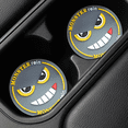thumbnail image 3 of Posavasos para coche, absorbente, bonito, divertido, diseño de personaje de dibujos animados kawaii, de goma, 3 of 5