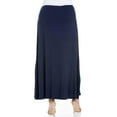 thumbnail image 2 of 24/7 Comfort Apparel Women's Plus Size Maxi Skirt, 2 of 4