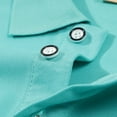 thumbnail image 4 of QATAINLAV Mens Big and Tall Polos Shirts Casual Button Lapel Tee Tops Solid Color Short Sleeve Golf Shirt 2025 Going Out Outfits Daily Sales Clearance Mint Green 3XL, 4 of 9