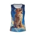 thumbnail image 4 of Lsque Starry Sky Cloud Dog Printed Workout Tank Tops for Women, Athletic Sports Tank Tops, Compression Sleeveless Dry Fit Shirts,Sleeveless Yoga Shirt-XX-Large, 4 of 9