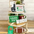 thumbnail image 6 of LINMOUA Football Decor Farmhouses Football Tiered Tray Decorations, 6 of 8