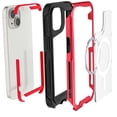 thumbnail image 3 of Funda GHOSTEK Atomic para iPhone 15 Aluminio Roja Transp MagSafe, 3 of 8
