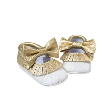 Infant Cute Baby Girl Soft Soled PU Leather Shoes