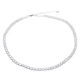 thumbnail image 1 of Collar elegante con dije de cadena de clavícula y diamantes brillantes, 1 of 5