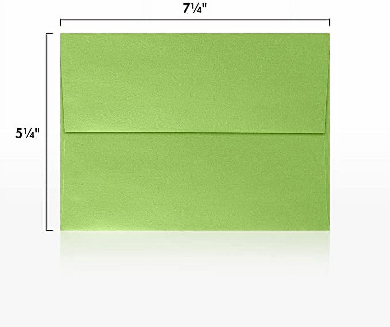 LUXPaper A7 Invitation Envelopes, 5 1/4 x 7 1/4, Fairway Metallic, 500/Pack