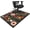 Black, variant on Boho Floral Office Chair Mat ,36"x48" for Hardwood & Tile Floor Rolling Chair Non Slip Backing(Green)