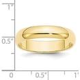 thumbnail image 4 of Avariah Diamonds Solid 10k Yellow Gold 5.2mm Half Round Wedding Band Size 9.5 - Ring Size 9.5, 4 of 7