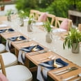 thumbnail image 3 of Navy Blue Marble Cloth Napkins, Gold Modern Art Washable and Reusable Dinner Napkins Set of 4, Table Napkin for Kitchen Party Birthday Wedding Hotel Housewarming 20"x20", 3 of 8
