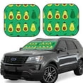 thumbnail image 2 of Uemuo Cartoon Fruit 1 Printed 2 PCS Car Windshield Sun Shade, Auto Sun Heat and UV Rays Blocker, Foldable Automotive Front Window Sunshade Protector, 2 of 7