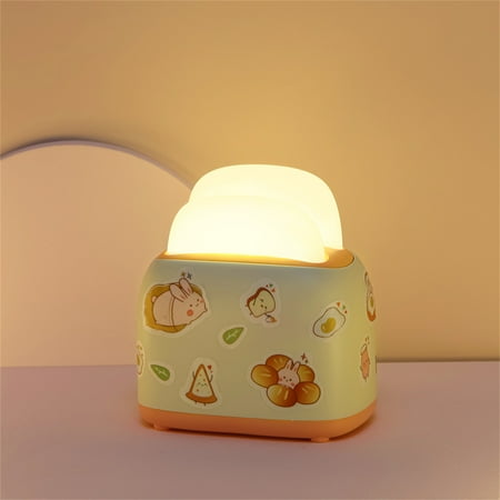 

RKSTN Cute Bread Machine Night Light Desk Lamp Reading Light Night Lighting Office Bedroom Living Room USB Charging Office Supplies Lightning Deals of Today - Summer Savings Clearance on Clearance