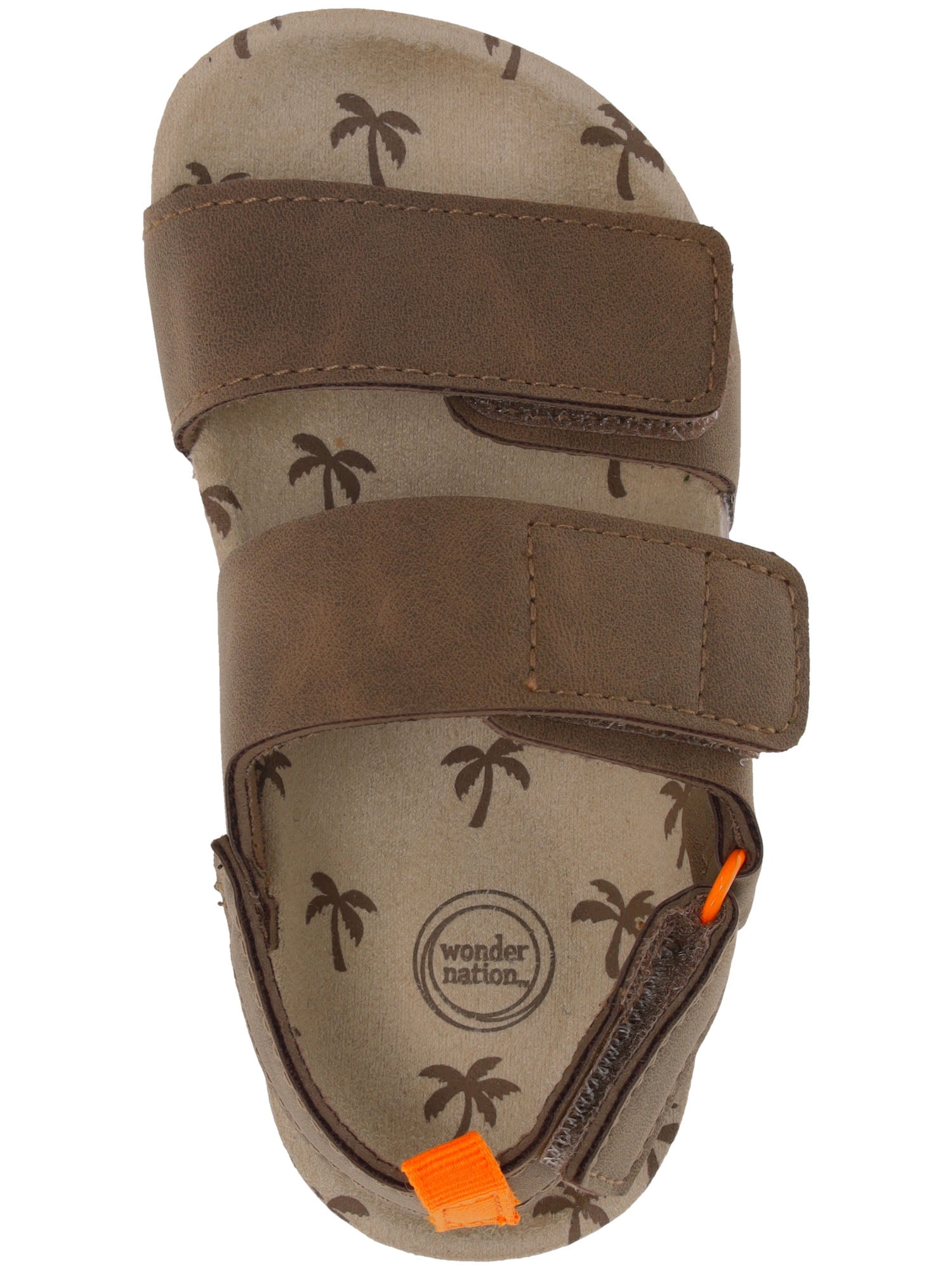 Wonder Nation Baby & Toddler Boys Two Strap Footbed Sandals