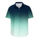 thumbnail image 4 of Mens Manga Corta Botón Abajo Camisas Botones Casuales Imprimir Blusa Turndown, 95% Poliéster 5% Camisa de Spandex para la Fiesta, Negocios Y Diario, 4 of 5