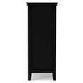 thumbnail image 6 of Artisan 38-inch-Wide Solid Wood Transitional Medium Storage Cabinet in Black, 6 of 10