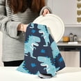 thumbnail image 6 of SKYSONIC 1 pack Dinosaur Kitchen Dish Towel, Super Absorbent Soft Drying Cloth Tea Bar Towels, 28 x 18 Inch, 6 of 7
