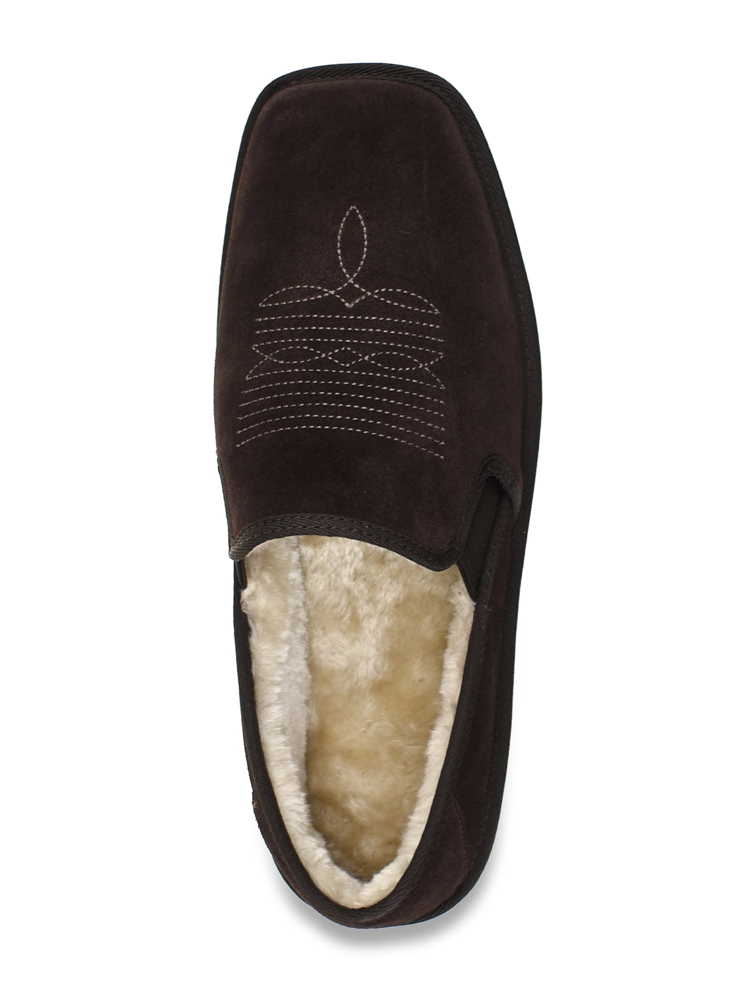 GEORGE MEN`S WESTERN SLIPPER GENUINE SUEDE