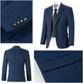 thumbnail image 5 of Lycody Kids Blazer Blazer Herringbone Jacket Fit Suit Formal Blazer for Party Wedding Homecoming 2T-20 for Kids and Boys, 5 of 8