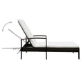 thumbnail image 4 of vidaXL Patio Lounge Chair with Cushion and Adjustable Backrest Poly Rattan, 4 of 6