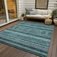 thumbnail image 6 of Addison Rugs Chantille Indoor/Outdoor Transitional Southwest Teal Washable Rectangle Rug, 5' x 7'6", 6 of 6