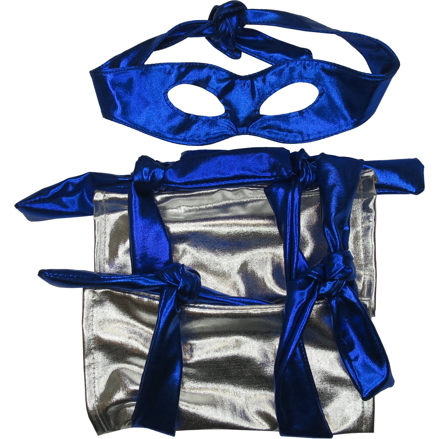 2Piece Blue Ninja Women's Adult Halloween Costume Accessory Kit