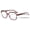 Tortoise, variant on Women’s Square Progressive Clear Lens Reading Glasses – No Line Multifocus Readers – Zero Power on Top CR24 +2.00