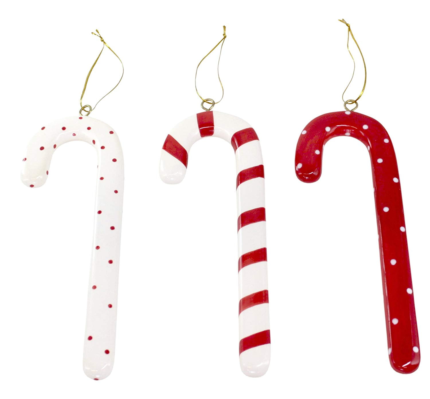 Chefanie Candy Cane Ceramic Straw Set