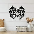 thumbnail image 4 of JASS GRAPHIX Black Aluminum Composite Farmhouse Kitchen Décor Eat Pray Love Sign for Wall, 4 of 6