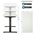 thumbnail image 2 of Gymax Electric Standing Desk Sit to Stand Height Adjustable Dual Motor Black, 2 of 10