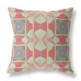 thumbnail image 1 of Amrita Sen CAPL499FSDS-ZP-20x20 Cosmic Circle Sprays Suede Zippered Pillow with Insert Red Yellow Dark Aqua, 1 of 4
