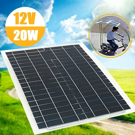 20W 12V Solar Energy Panels Flexible Polycrystalline Solar Panel Waterproof Solar Cell Off Grid RV Boat