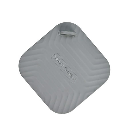 

unbranded Floor Drain Cover Bathroom Kitchen Bathroom Sink Sealing Pad Reusable Household Sewer Water Stopper Accessories Gray