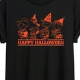 thumbnail image 3 of Peanuts - Orange Happy Halloween - Juniors Ideal Flowy Muscle T-Shirt, 3 of 6