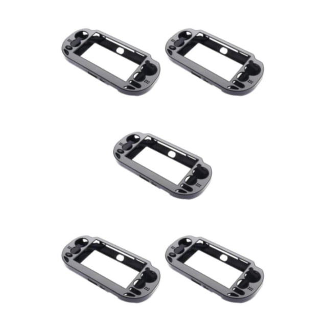 Matsuzay Cubierta de piel de caja de plástico chapado en aluminio cepillado para PS Elegante y confiable Plata Type2 NO2