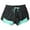 Mint Green, variant on FAIWAD 2-in-1 Athletic Shorts for Women Casual Mesh Drawstring Yoga Shorts Elastic Waist Jogging Sports Shorts