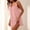 Pink, variant on Womens Lace Trim Cami Nightgown Sleeveless Ruffle V Neck Loose Short Sleep Dress Pink M