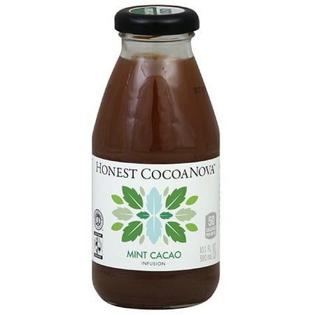 Honest CocoaNova Cacao Mint Infusion Cocoa Drink, 10.1 oz, (Pack of 16)