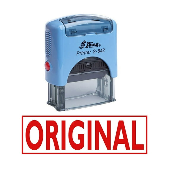 ORIGINAL Self Inking Rubber Stamp Custom Shiny Office Stationary Stamp