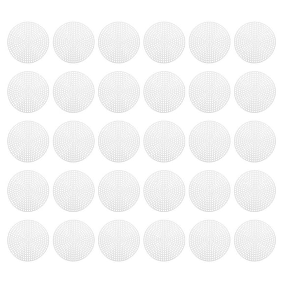 Uxcell Plastic Mesh Canvas Sheets,30Pcs 3" Cross Needlework Blank Yarn Crafting,Round