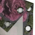 thumbnail image 4 of Ambesonne Rose Grommet Curtain, Romantic Pattern Flowers Print, 50"x120", Eggplant Evergreen and Pink, 4 of 5