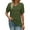 Green, variant on Womens Summer Tops Lace Short Sleeve Loose Casual Tee Shirts V Neck Trendy Business Blouse
