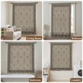 thumbnail image 6 of Beige Boho Sheer Curtains 72 Inches Long, Vintage Floral Abstract Art Ethic Tribe Light Filering Curtains, Breathable Simi Curtain Privacy Drapes for Living Room Bedroom Lightweight Window Treatment, 6 of 9