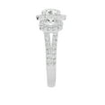 thumbnail image 5 of Unique Moments 2.50 ct Lab Grown 3 Stone Halo Diamond Engagement Ring 10K White Gold, 5 of 5