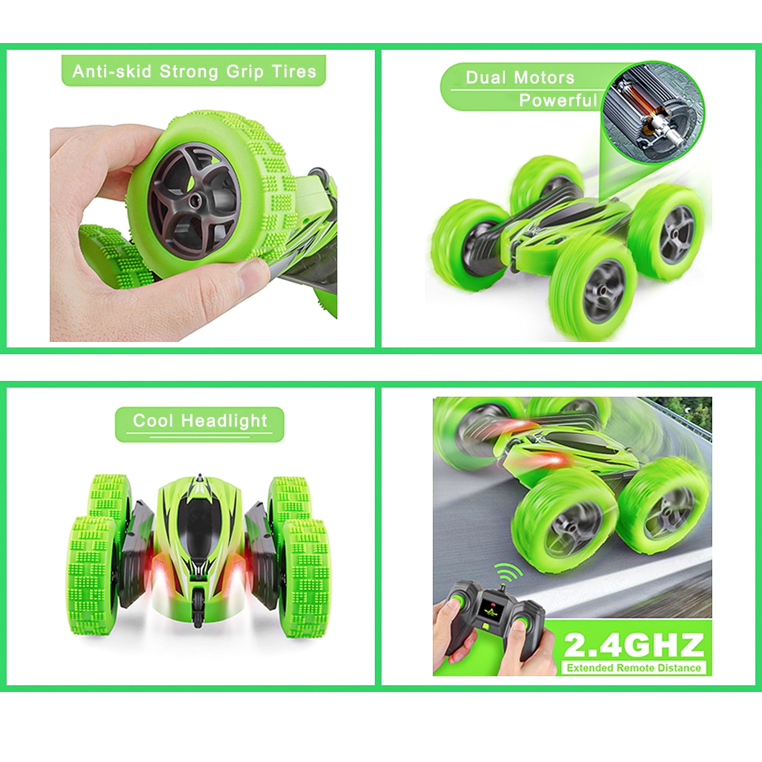 Remote Control Car RC Car Stunt Cars, Toys for 4 5 6 7 8 9 Year Old Boys