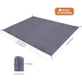thumbnail image 2 of REDCAMP Waterproof Camping Tarp, Grey/Green 4 in 1 Multifunctional Tent Footprint for Camping, Hiking, Backpacking, 2 of 7