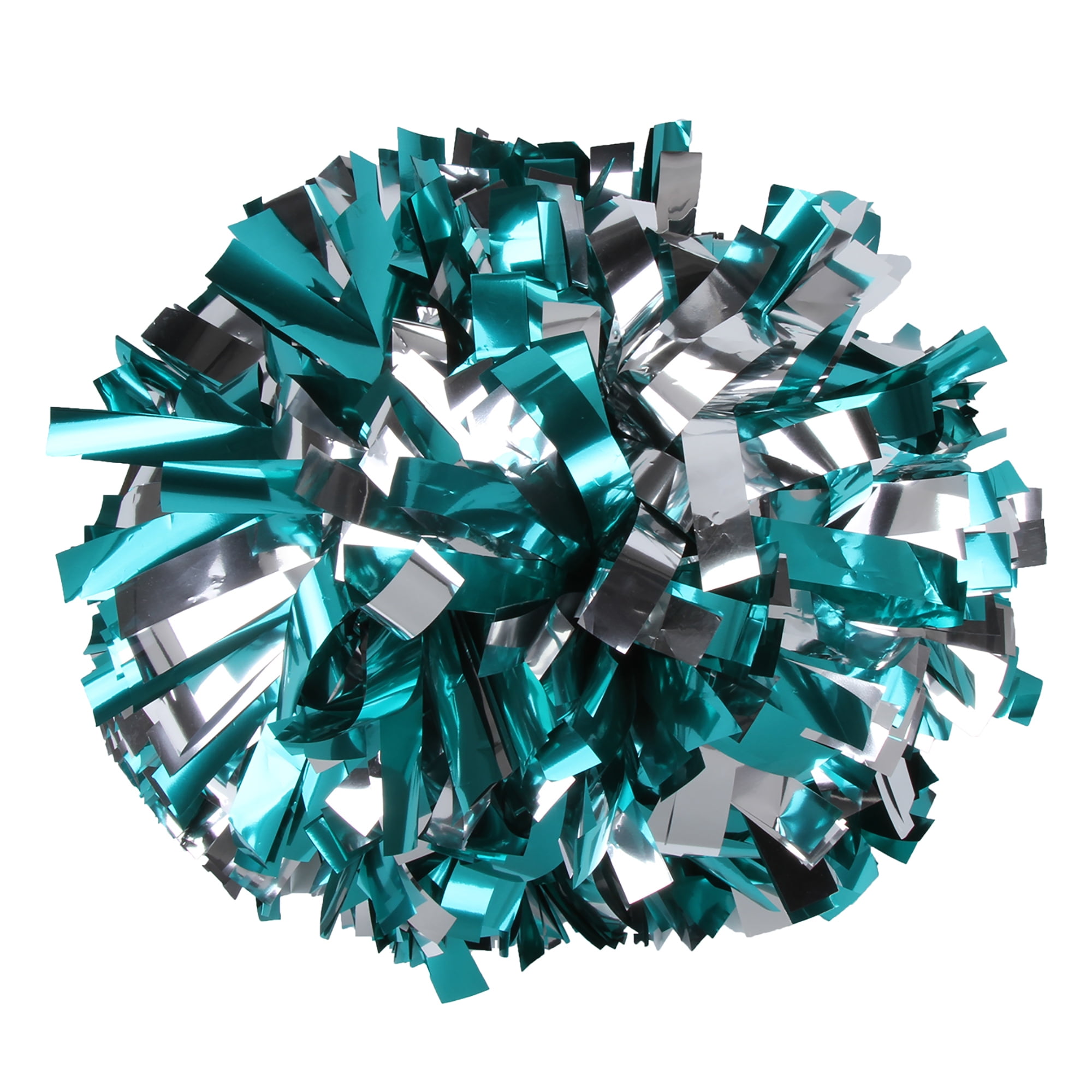 Metallic Cheer Pom Poms Cheerleading Cheerleader Gear 2 pieces one pair  poms(Forest Green) 