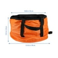 thumbnail image 4 of OULII Bassin Pliable Extérieur Pliable et Imperméable Lot de 11.4x9.8x5.5in pour Randonnée et Dérive Orange, 4 of 6